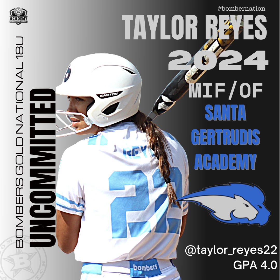 BombersGldNat18's tweet photo. High-school season is underway for our 2024’s. @twilson2024 @taylor_reyes22 @londonpark32 @mikesmadison9 
Keep your eyes on them! 
@MaxPreps @D1Softball @Los_Stuff @PG_Softball @ExtraInningSB https://t.co/PQxuzlQhQ7