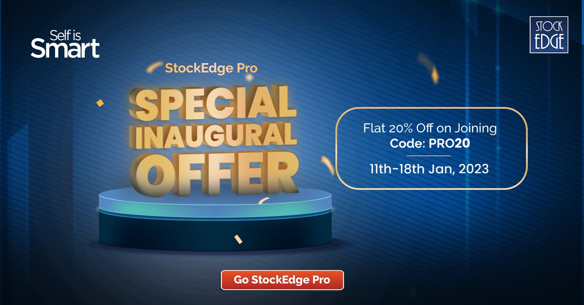 mystockedge's tweet photo. Reach next-level trading ⏭️

Get market at your fingertip &amp; lead with Chart Patterns. #GoStockEdgePro

Use code PRO20 for 20% off

🔗 https://t.co/HiuA5Q2iL7

Take advantage of this limited-time offer before it expires. https://t.co/GsdI57Imyk