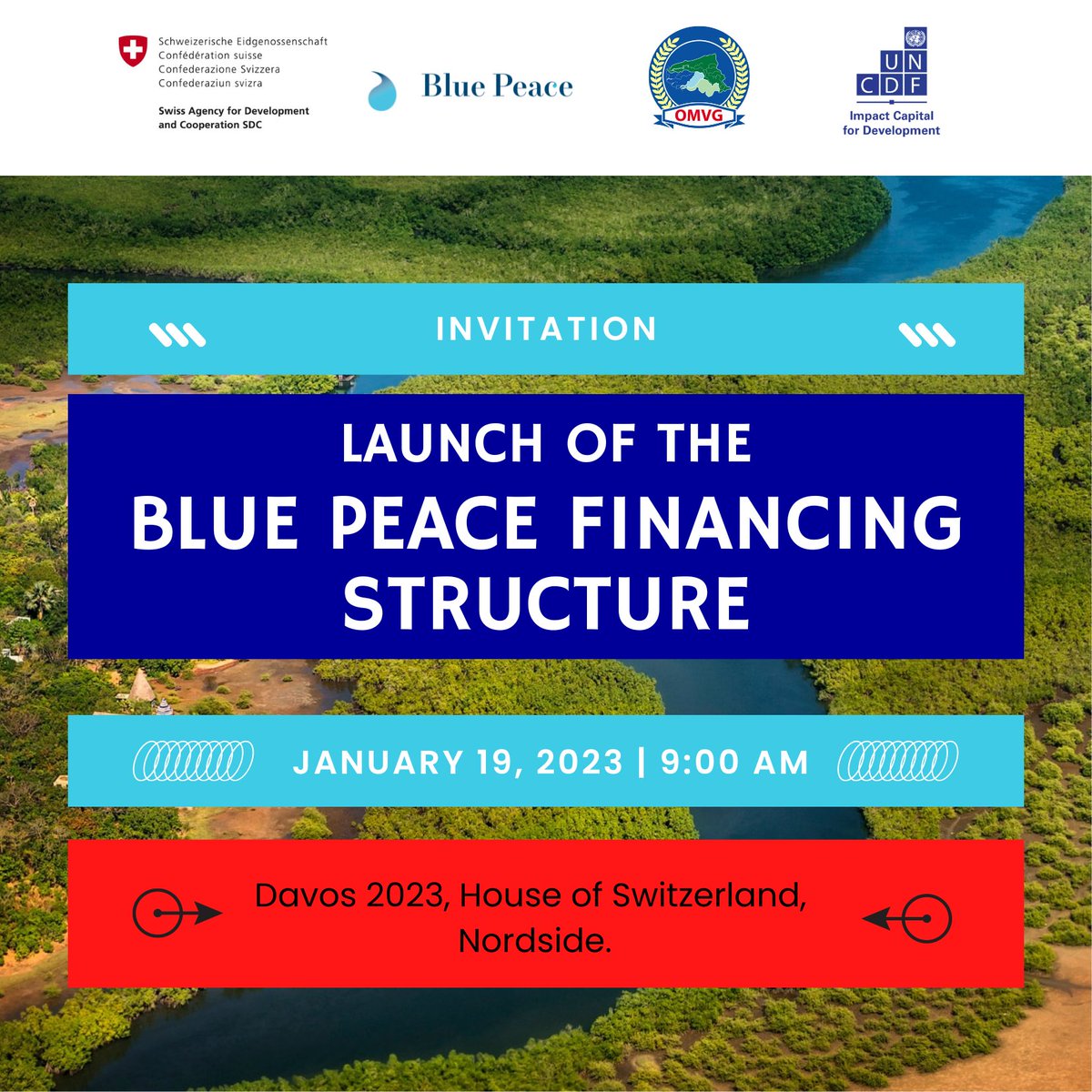⏺️ <a href="/UNCDF/">UN Capital Development Fund</a>, in partnership with <a href="/SwissDevCoop/">Swiss Development and Cooperation</a>, will launch the Blue Peace Financing Structure for the first ever Blue Peace Bond during the #wef23 in Davos.

🔵 #BluePeace #WaterAction #sustainablefinance