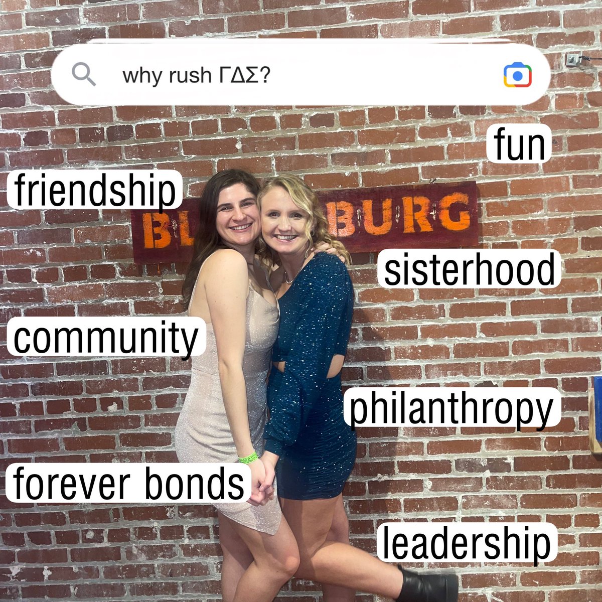 GammaDeltaSigma's tweet photo. Interested in joining a sorority this semester? Consider Gamma Delta Sigma. We accept girls at any stage in their undergrad career, from first semester freshmen to second semester seniors. Check out our link in bio to find out more about our organization! #SWTB https://t.co/YoYFpucYpy