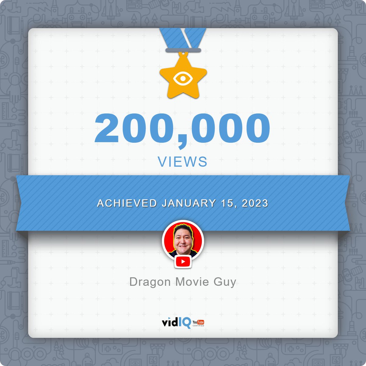 dragonmovieguy's tweet photo. HUGE #ThankYou to all #DragonMovieGuy #viewers for #200KVIEWS on my #YouTube Channel!!!
#Thanks for #watching #200000VIEWS!!! Each and every one of these #Views helps my #YouTubeChannel grow!
#ThanksForWatching all of my #MovieReviews #MovieRankings and more! #BigThanks! https://t.co/bwL5P3BcZc