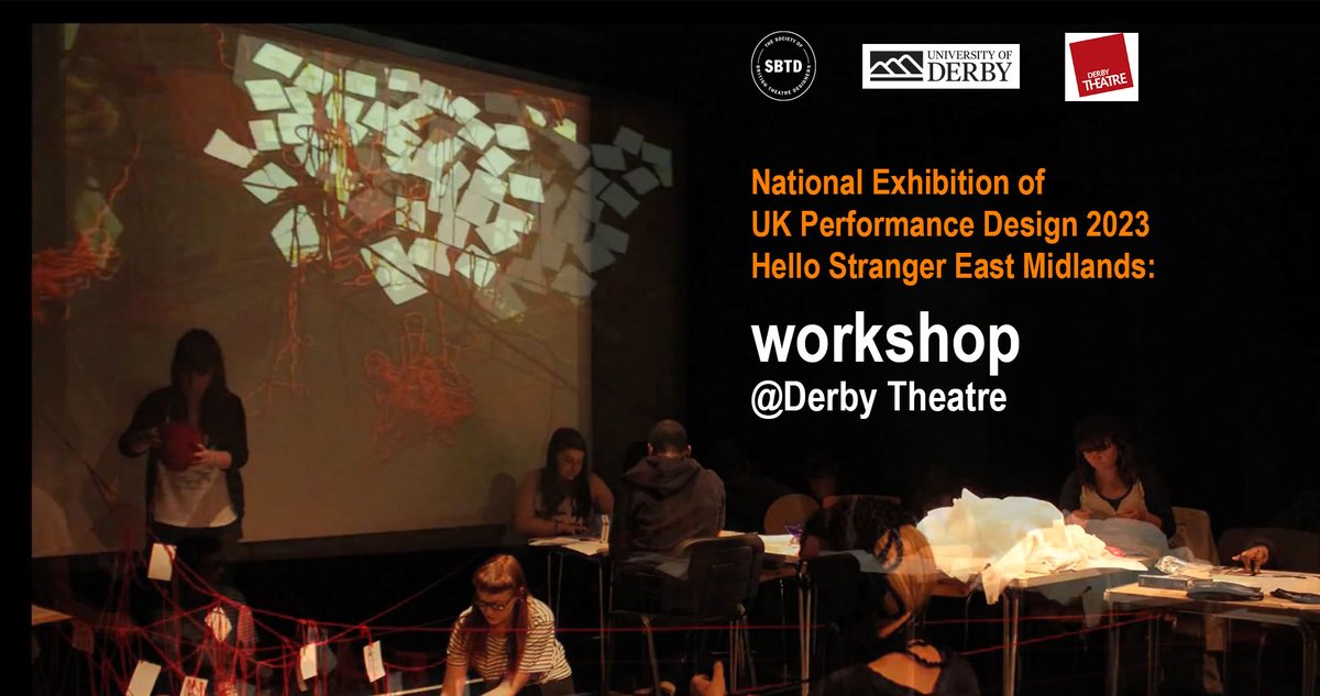 📅Join us @DerbyTheatre for a free workshop on 24 and 25 January ideal for performance designers and creative practitioners from across the East Midlands 👉 derbytheatre.co.uk/programme/nati… #derbytheatre #studytheatre #workshop #derbyuni