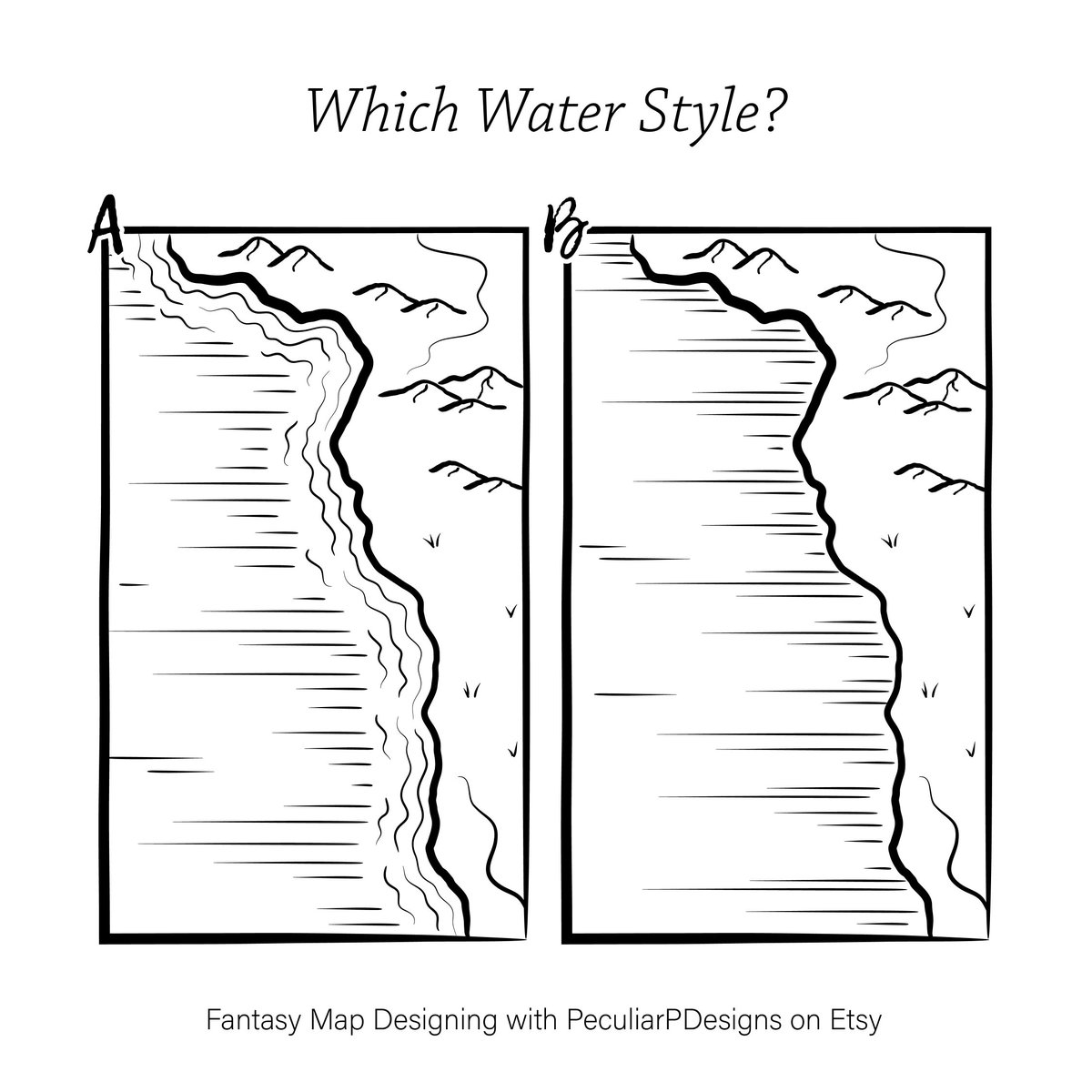PeculiarPDesign's tweet image. My map designs have gone through many iterations over the years, including my topography. Which do you prefer between simplistic and detailed? 

#fantasydrawings #fantasymaps #mapdrawing #cartography #art #draw #coastline