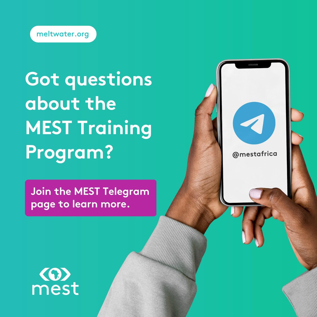 MESTAfrica's tweet image. If you&apos;re interested in joining the MEST Training Program, we&apos;d love to hear from you. 

Join our telegram page for answers to your questions and updates on the recruitment process.

Joining link: t.me/+Vv0V4mkbwRo5M…

#TechAndBeyond #MESTClassOf2024