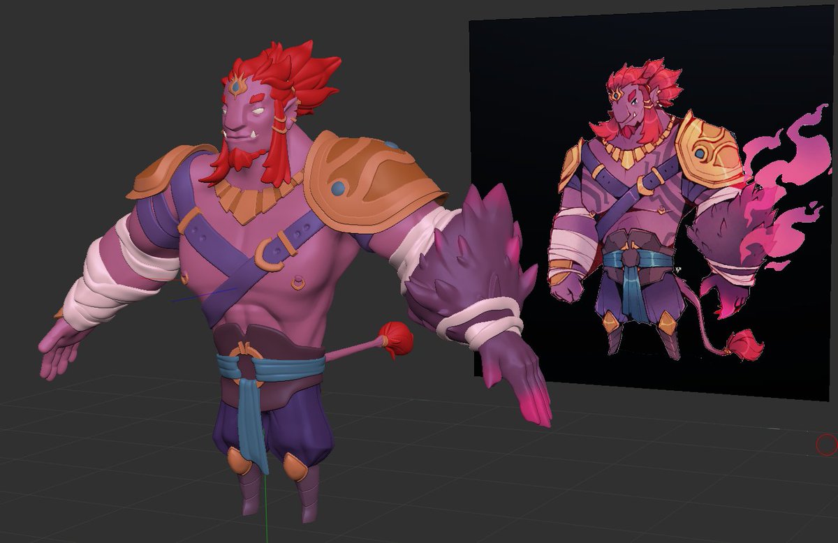JustinTPhillips's tweet image. This month i'm finally getting around to sculpting this character trio from @ZestyDoesThings .  Not sure if i'll take them to full game-asset stage but I wanna have all 3 posed and textured standing next to each other by the end.  Such good shapes. #3dart #Zelda #zbrush #WIP