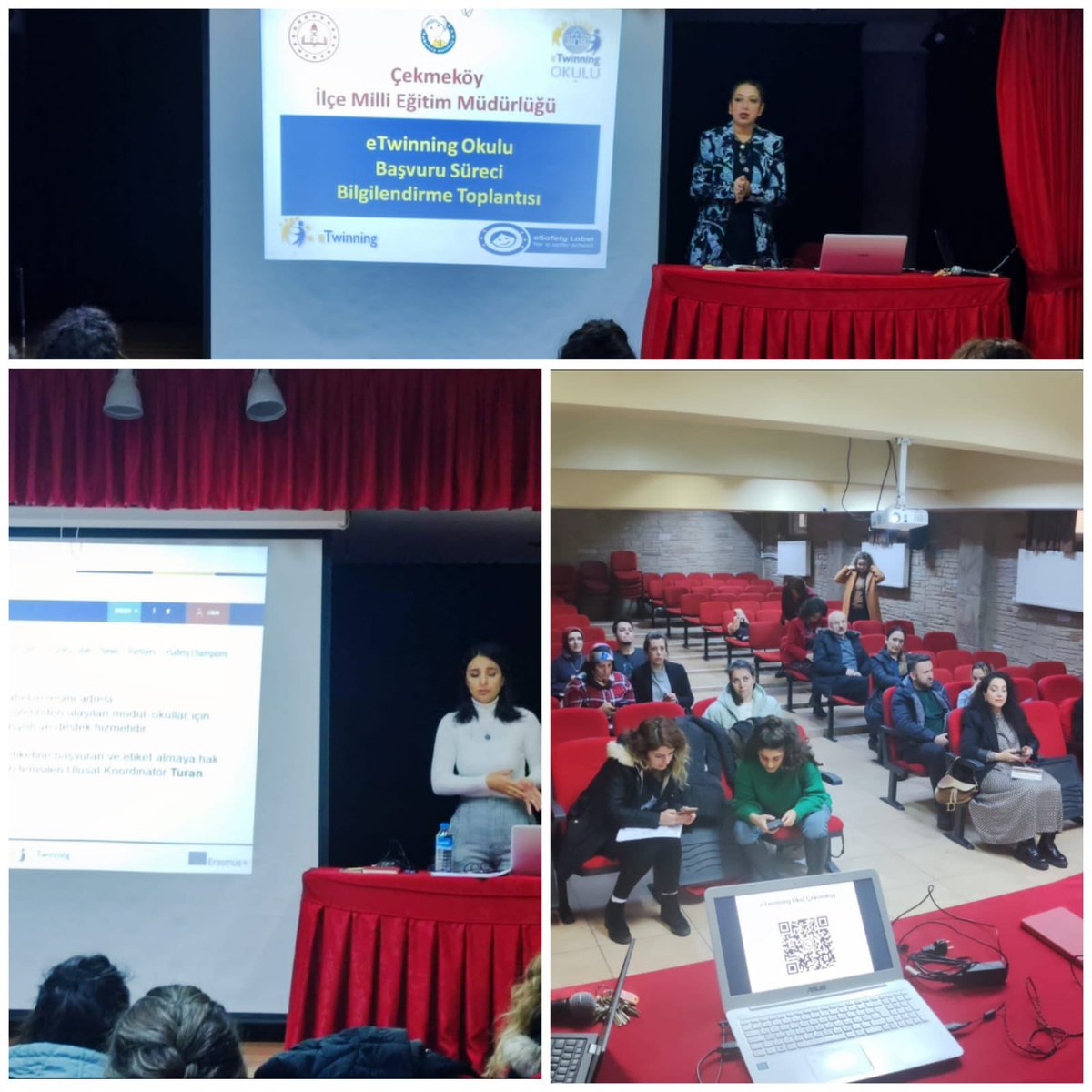 Çekmeköy'de eTwinning Okulu daveti alan 21 Okulun öğretmen ve yöneticilerine "eTwinning Okulu Başvurusu ve eSafety Label" bilgilendirme toplantısı yapıldı. Okullarımıza başarılar dileriz. <a href="/tcmeb/">Millî Eğitim Bakanlığı</a> <a href="/mebyegitek/">Yenilik ve Eğitim Teknolojileri Genel Müdürlüğü</a> <a href="/istanbulilmem/">İstanbul İl Millî Eğitim Müdürlüğü</a> <a href="/memleventyazici/">Levent Yazıcı</a> <a href="/ist_arge/">İSTANBUL MEM AR-GE</a> <a href="/ErsahinMustafa/">Mustafa Erşahin</a> <a href="/CekmekoyMEM/">Çekmeköy İlçe Millî Eğitim Müdürlüğü</a>