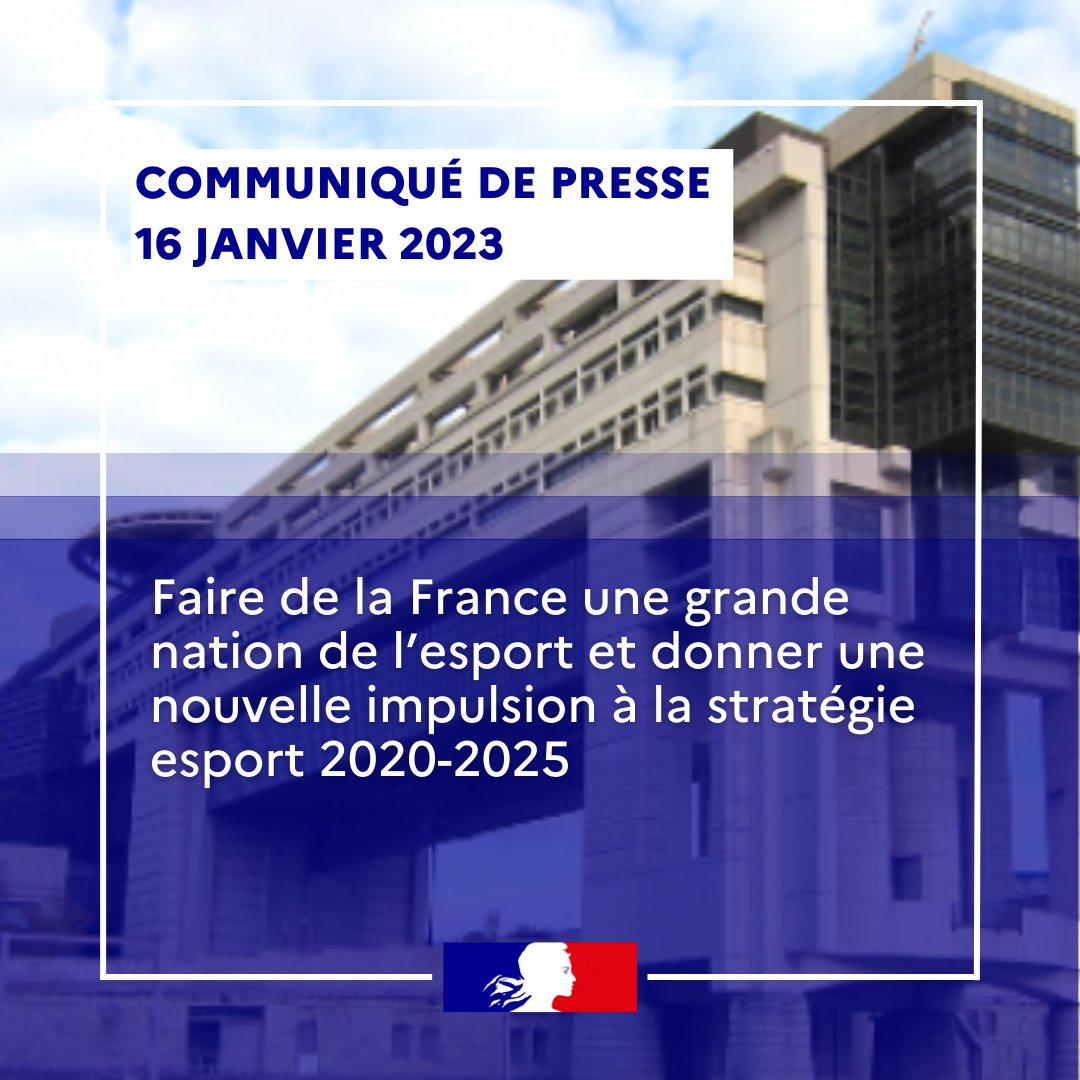 🔴Faire de la France une grande nation de l’esport et donner une nouvelle impulsion à la stratégie #esport  2020-2025 🎮 Plus d'infos👉bit.ly/3WeUidN