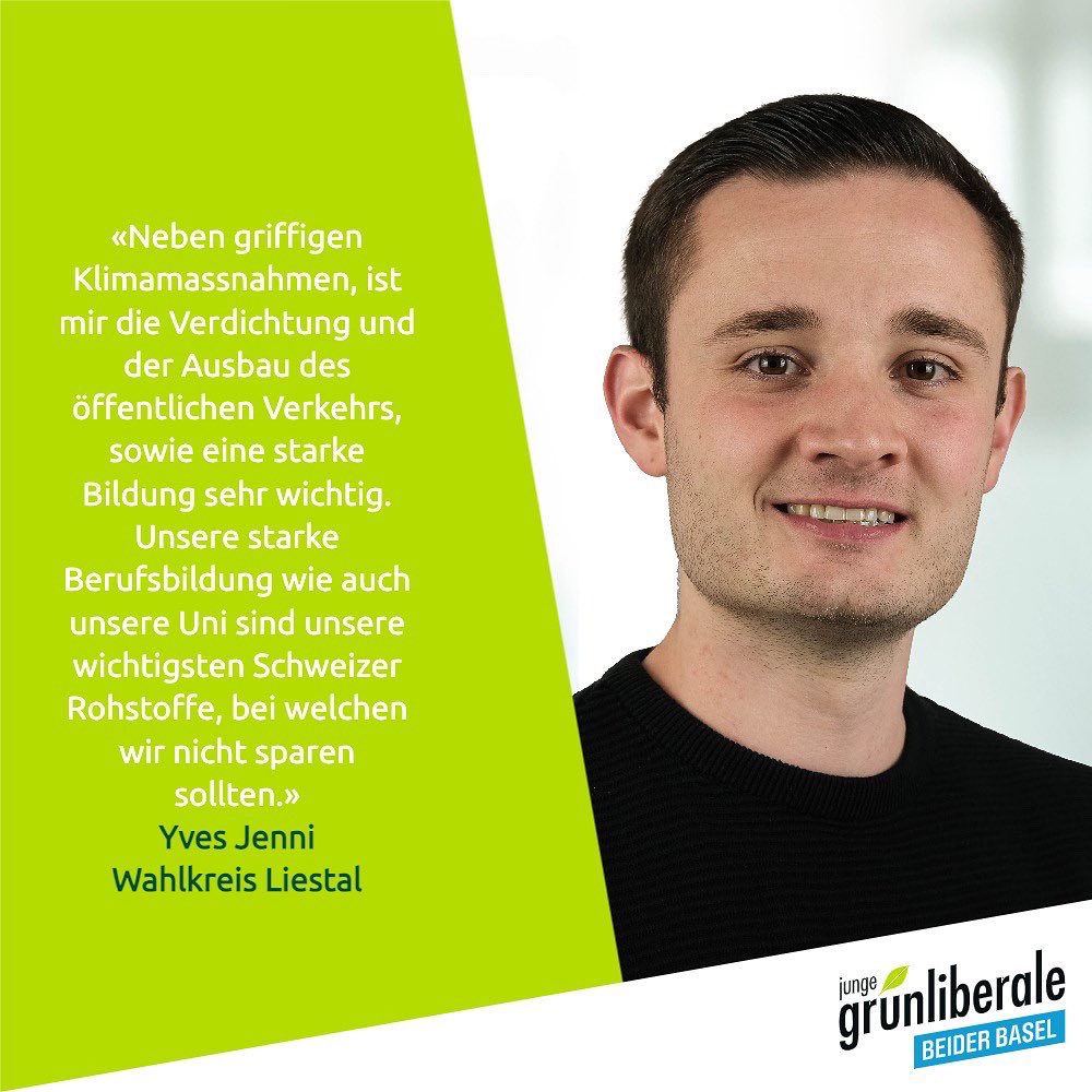 jglpBLBS's tweet photo. Wir stellen unseren Kandidaten für die #Landratswahlen 2023 aus dem Wahlkreis Liestal, Yves Jenni, vor. 🤗
Yves studiert Gesundheitswissenschaften & Technologie, ist Velokurier und im Einwohnerrat Liestal.
Wähle Yves!
#LRW23 #EsistZeit #TeamBallmer https://t.co/5qXcY8YZ6X