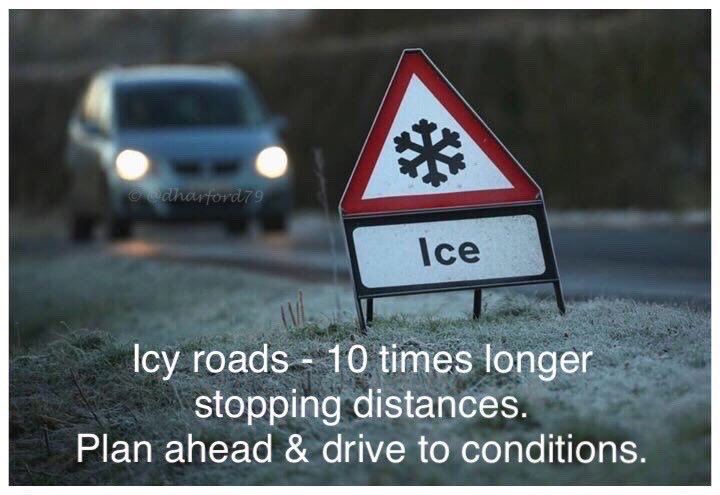 dharford79's tweet image. With temps set to go below freezing and snow showers possible around the UK, it’s important to drive to suit wintry conditions. 

In areas of floods, ice will be considerable on roads and pathways. Take extra care.  

#RoadSafety #WinterDrivingTips