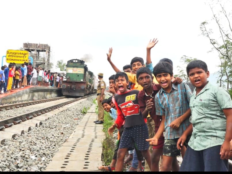 Teni-Bodinayakkanur (15 Km), the last stretch of Madurai - Teni gauge conversion project will be commissioned wef 19.2.2023

2 pairs of trains viz. T. 20601/02 Dr MGR Central - Madurai Exp &amp; passenger trains presently running upto Teni will be extended to run upto Bodinayakkanur