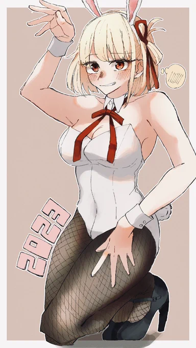 書き初めバニー千束!改めて今年もよろしくお願いします～! 