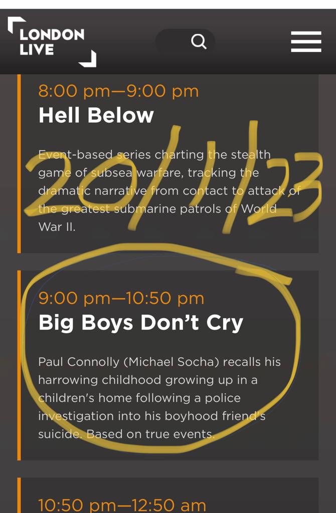 For all you guys at don’t have Netflix Friday night 9 pm find movie is on London live for channels below preview. Please check it out. Thanks X