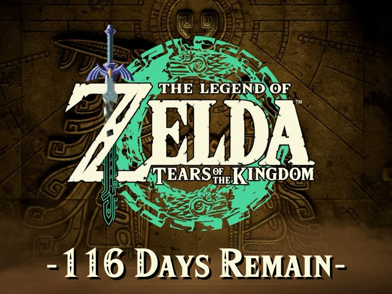 Zelda_Countdown's tweet photo. 116 days until the release of The Legend of Zelda: Tears of the Kingdom! https://t.co/eI89LIY8KM