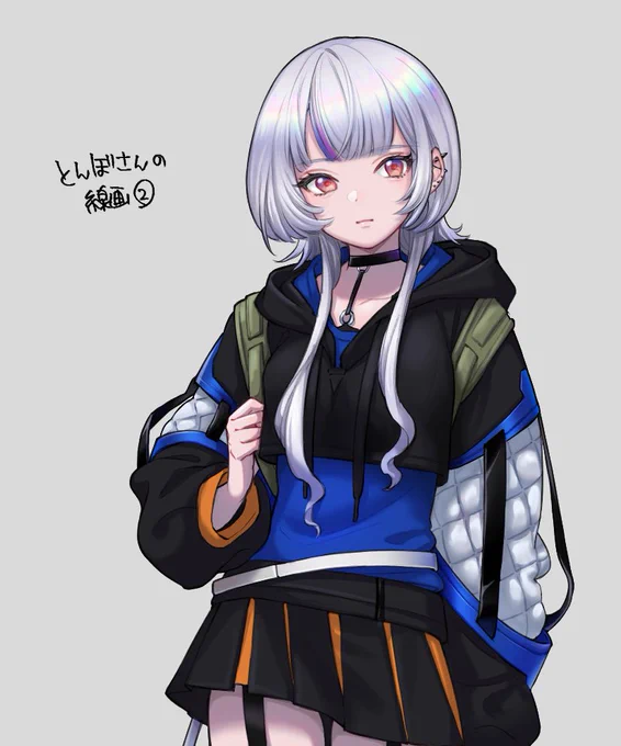 とんぼさん()の線画をお借りして塗り絵して遊ばせて頂きました～!私の色塗りは重たいっw!楽しかった! 