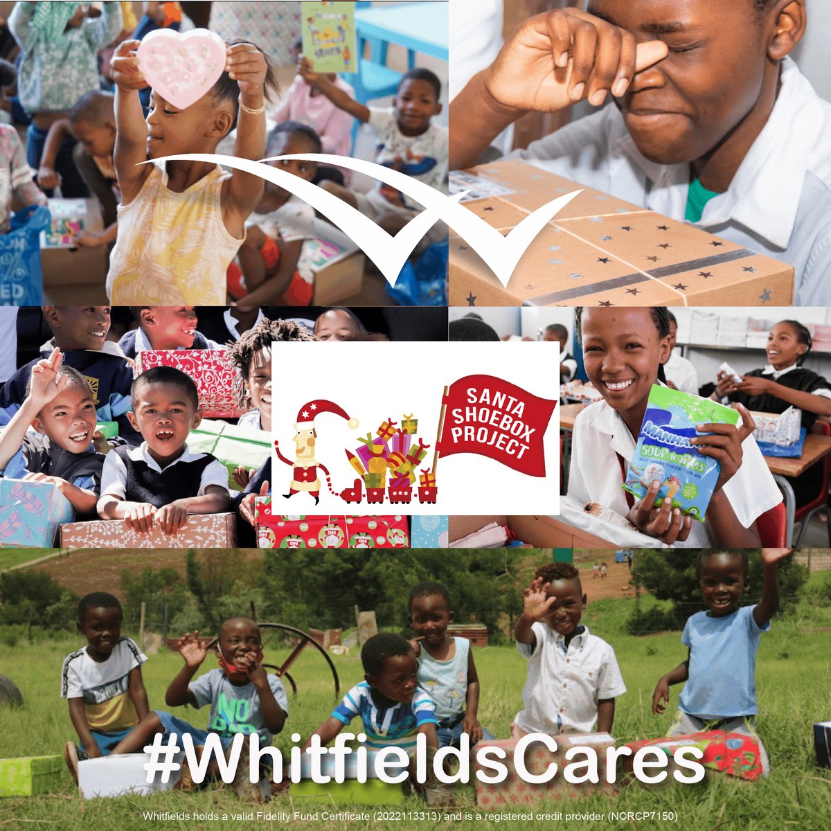 WhitfieldsGroup's tweet photo. #Whitfieldscares is proud to be part of the Santa Shoe Box Foundation. We are proud to be a blessing by being a member of the Santa Shoebox community where we personally hand out shoeboxes to the very children for whom they were pledged. https://t.co/idC3KMMoi2