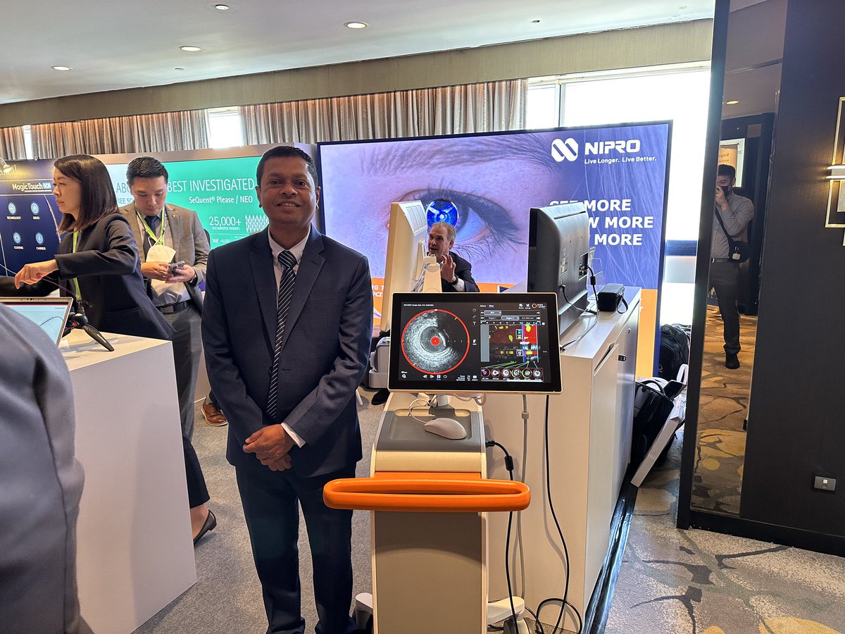 infraredx's tweet photo. Congratulations to our partners, @Nipromed for another great success at #Singaporelive 2023
#singlive #interventionalcardiology #ivus #Cardiotwitter #Cardiology https://t.co/R9eJZGdtc6