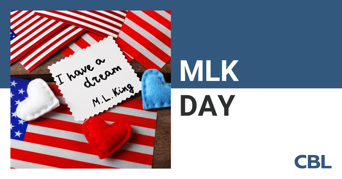 Today we observe Martin Luther King, Jr. Day as we remember Dr. King’s life, work and commitment to equality. May we continue to learn from his teachings and build a better future for all.