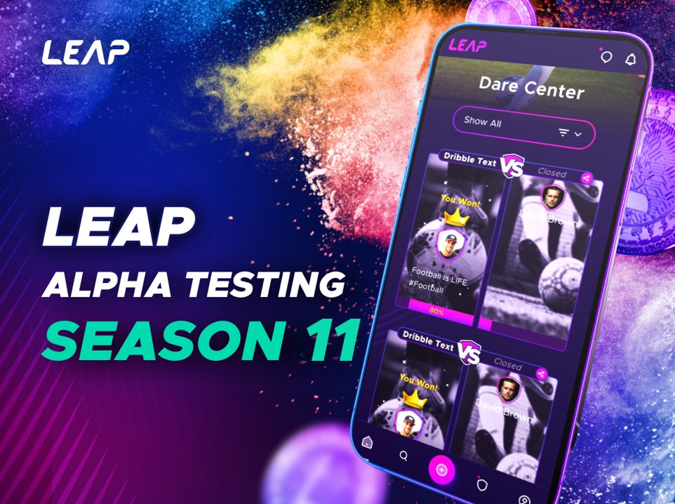 Play_Leap's tweet image. The 1️⃣1️⃣th SEASON of LEAP App testing is starting now! 💪 Check out the tasks, and good luck: discord.com/channels/99456…

Let's see who will come out on top this season 👀
#leapin #leapapp #testing #LEAPtoken #p2e #Rewards  #sports #sportsapp