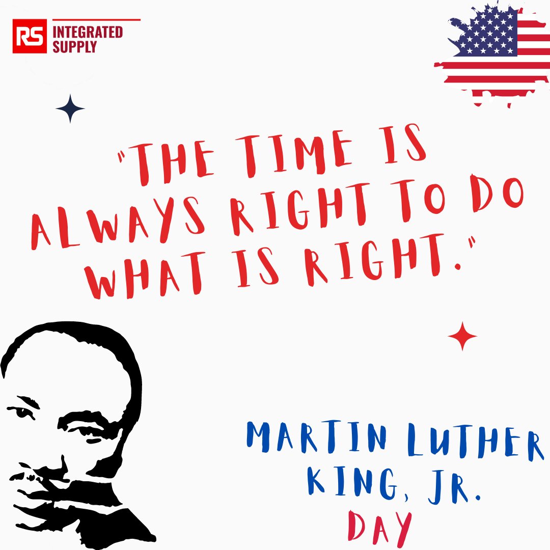 RSIntegrated's tweet image. Monday 16th January marks Martin Luther King Jr Day.  This is observed every year to remember his life and achievements on racial equality and ending racial segregation in the United States.  #mlk #ihaveadream #WeAreRS