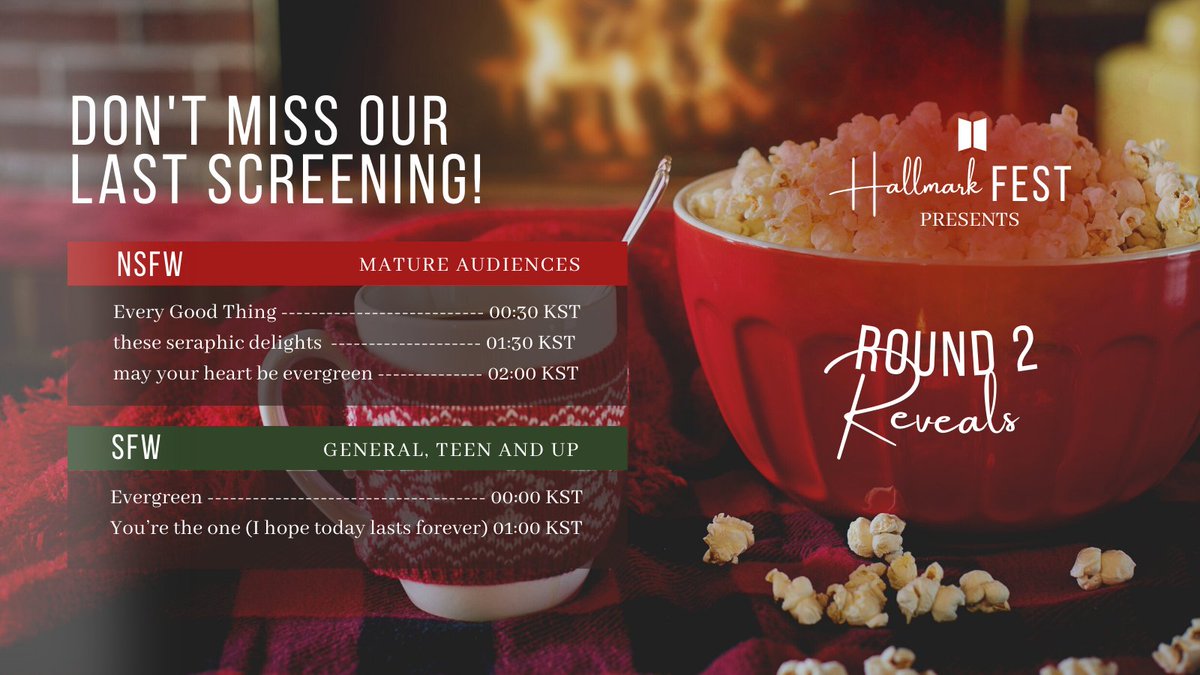 BtsHallmark's tweet photo. Round 2 reveals are happening tonight at 12 AM KST! For this round, there will be no anon reveal period which means that the fic and author will be revealed at the same time. We have 5 fics coming up, so get a mug of hot cocoa ready and enjoy the warm stories ☕️ https://t.co/WJv4ZIx2lI