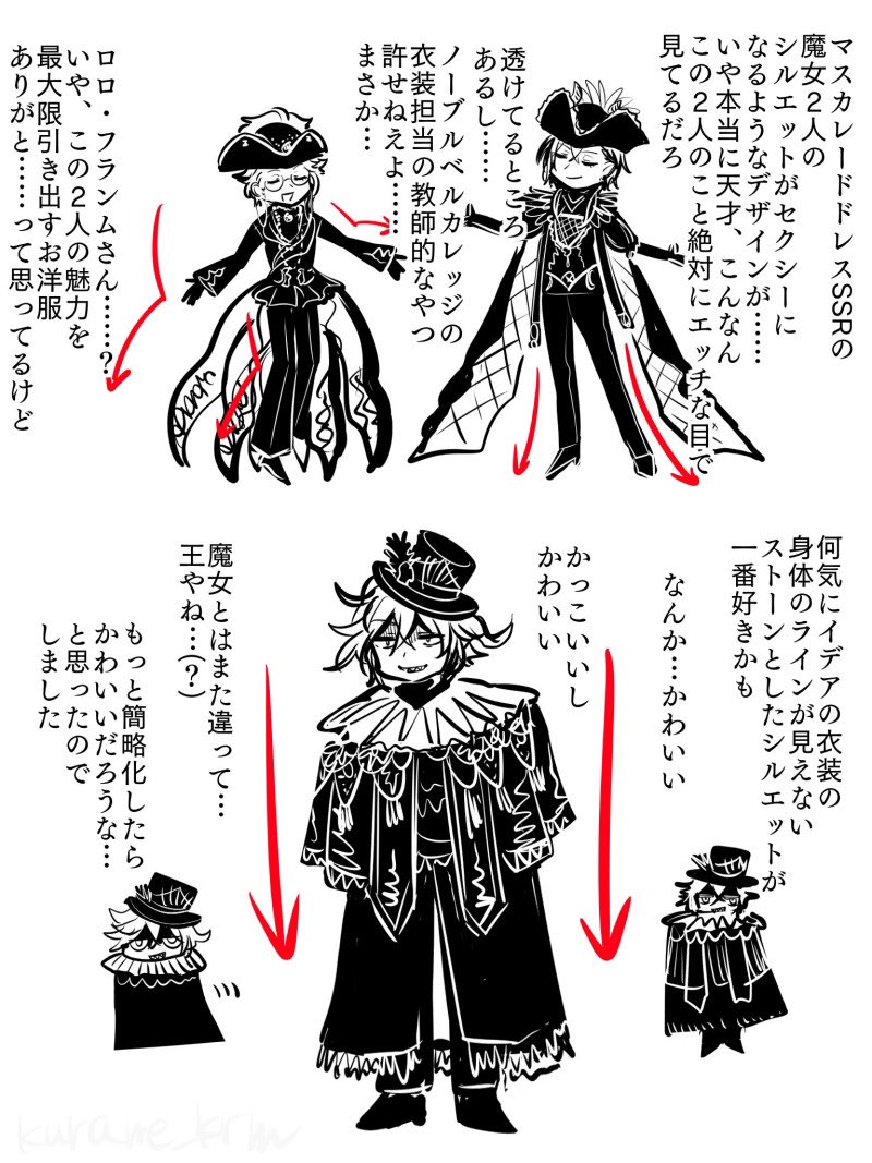 今更グロマス衣装感想絵 