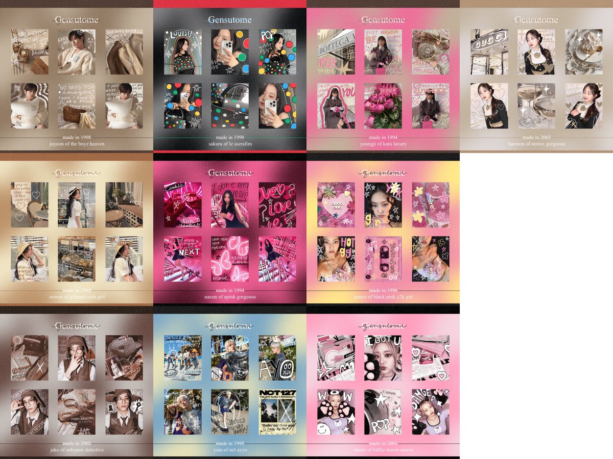 งานละ 45บาท (ราคาปกติ55บาท) 

2งาน80บาท 

(เปลี่ยนชื่อได้อย่างเดียว)

mt : jy , skr , yj , hw , sw , ne , jn , j , yt , s (เรียงตามรูปนี้เลยค่ะ)

* คุณเจได คนหล่อเท่ สปอนพิน jn , yt นะคะ ใครจองได้ไม่ต้องจ่ายค่ะ 🤍