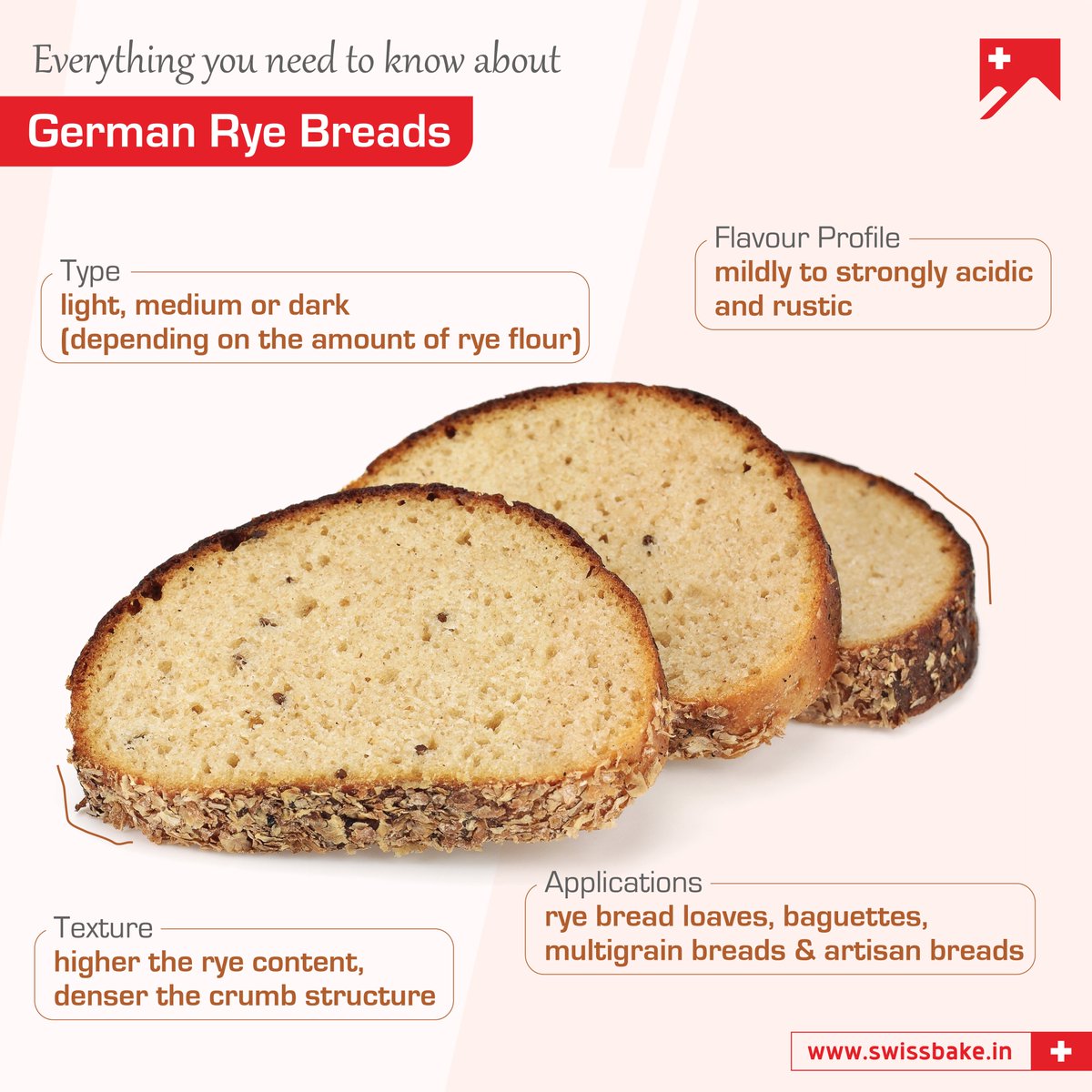 SwissBakeGlobal's tweet image. Get traditional German flavor in every bite with SwissBake® Rye Bread mixes. Perfect for baking authentic Rye bread, rolls, and baguettes!

Visit👉swissbake.in/category/germa…

#GermanRyeBread #Roggenbrot #RyeFlour #Sourdough #AuthenticBread #Swissbake #Swissbakeglobal
