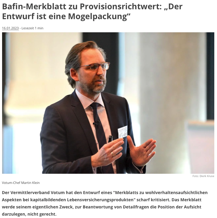 Der #BaFin-Entwurf #Provisionsrichtwert ist eine Mogelpackung! Unter dem Vorwand, den #Versicherungen Anleitungen für ihre Produktentwicklungsprozesse zu geben, werden ausschließlich Eingriffe in die Gestaltung der Vertriebsvergütung formuliert! t1p.de/ozhet