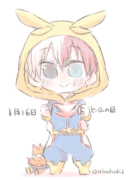 6日目!1月16日はヒーローの日!!#1日1焦凍くん 