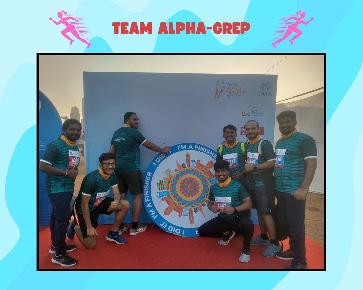 We would like to give a big shout out to the employees of Vinati Organics, Course 5i, Alpha-Greg &amp; our board members Ridhima Lulla and Vinati Mutreja for their support in the #TataMumbaiMarathon2023. The funds raised will help us fulfil the wishes of 175 children!