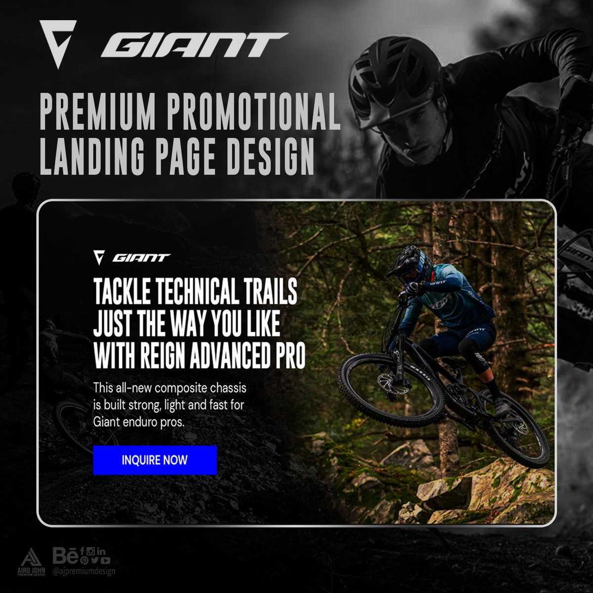 ajpremiumdesign's tweet image. Check out the full design in the link below:
bit.ly/airo-john-prem…

Need a promotional landing page that boosts your brand&apos;s perceived value?

💬 Send me a message.

#airojohnpremiumdesign #premiumdesign #premiumlandingpage #landingpagedesign #webdesign #giantbicycles
