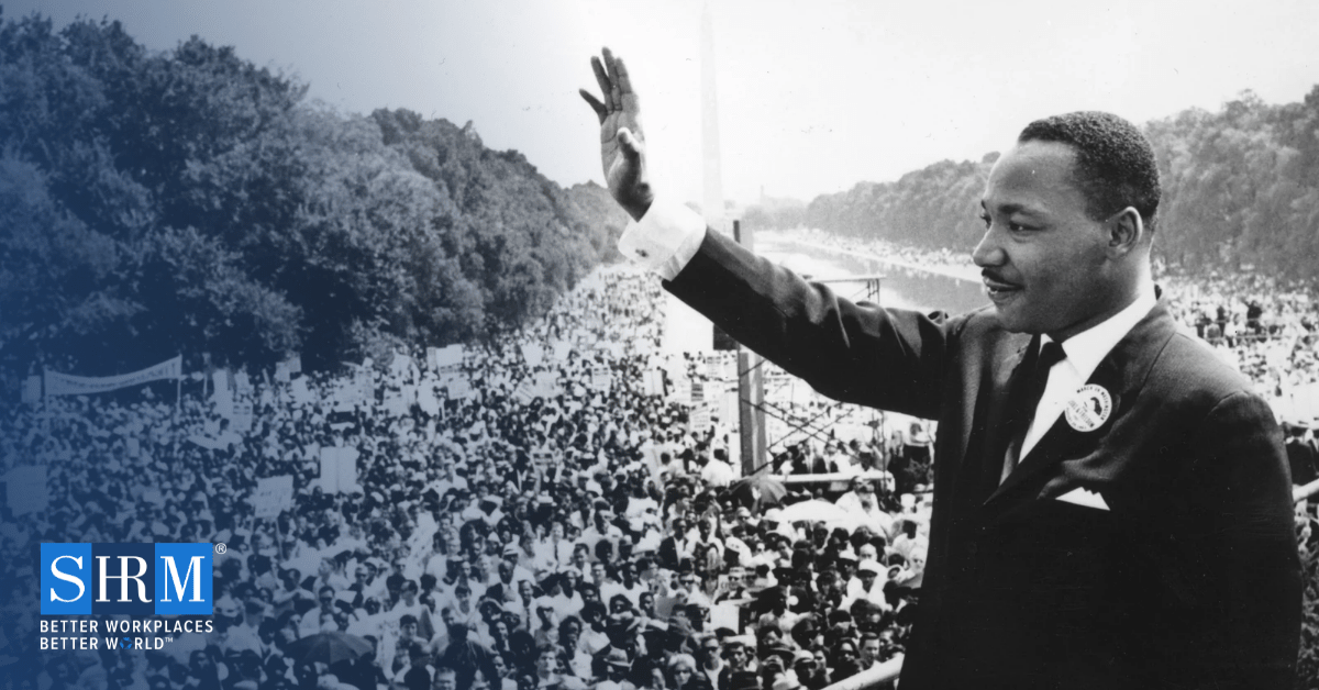 We remember the life, legacy, and vision of Dr. Martin Luther King Jr. who reminded us that through inclusion and unity, we are stronger. As we strive to integrate more systemic and cultural change within the world of work, how can #HR build unity in their #workplace? #MLKDay