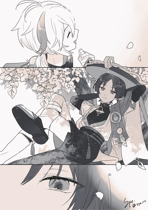 放浪者と万葉と空
遠くから見てるだけでいい
#GenshinImapct #Wanderer #scaramouche #KaedeharaKazuha 
