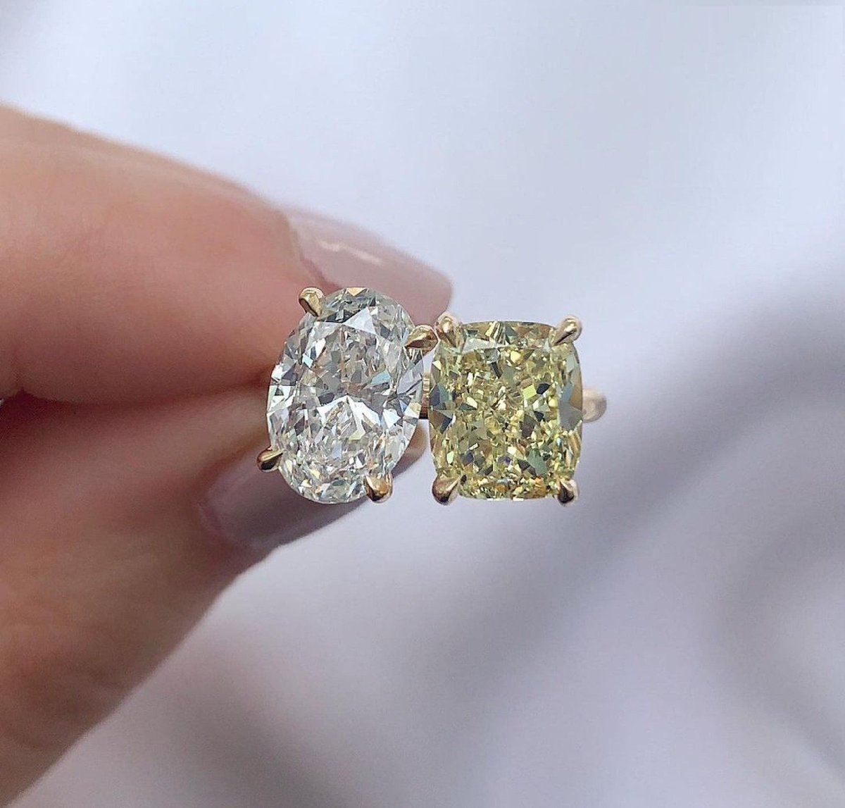 DesignerMdk's tweet photo. Excited to share the latest addition to my #etsy shop: Toi et moi Engagement Ring, 4Ct White Oval Cut and Yellow Radiant Cut Solitaire Ring, https://t.co/cQCNJEajQ4 #toietmoiring #diamondring  #yellowmoissanite #canaryyellow #weddingring #ovalcutring #radiantcutring https://t.co/sabhdHD6BL