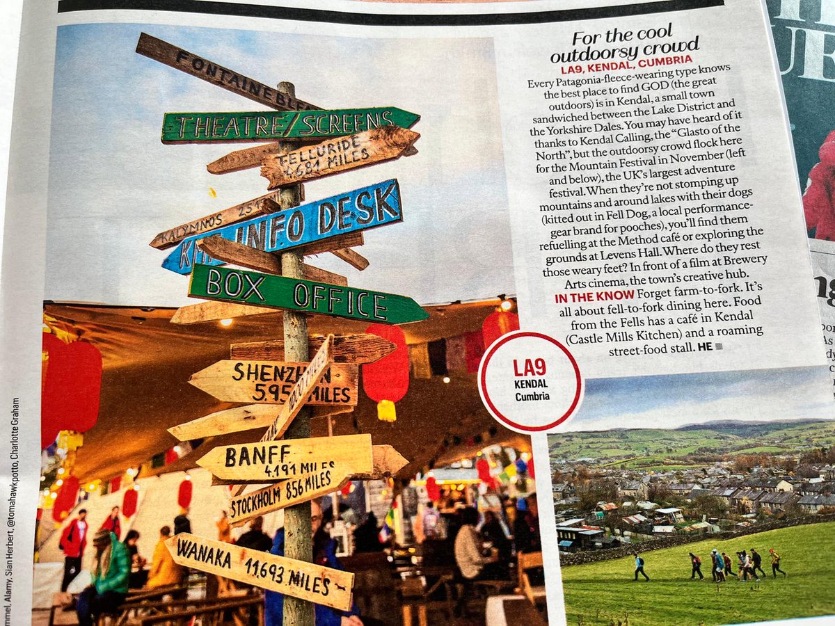 We are so excited to be mentioned in <a href="/thetimes/">The Times and The Sunday Times</a>' 11 "coolest postcodes"... We would obviously agree, #LA9 is the place to be! 😎

See what's on at #BreweryArts: breweryarts.co.uk 

#Kendal #TheTimes #WhatsOn #SouthLakes