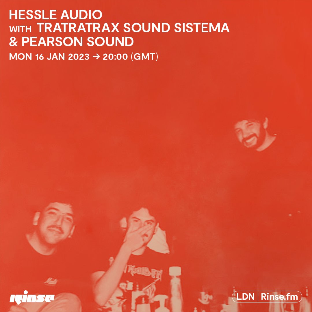 LIVE: it's <a href="/hessleaudio/">Hessle Audio</a> with <a href="/tratratrax/">TraTraTrax</a> &amp; <a href="/pearsonsound/">Pearson Sound</a> on rinse.fm + 106.8FM

#RinseFM