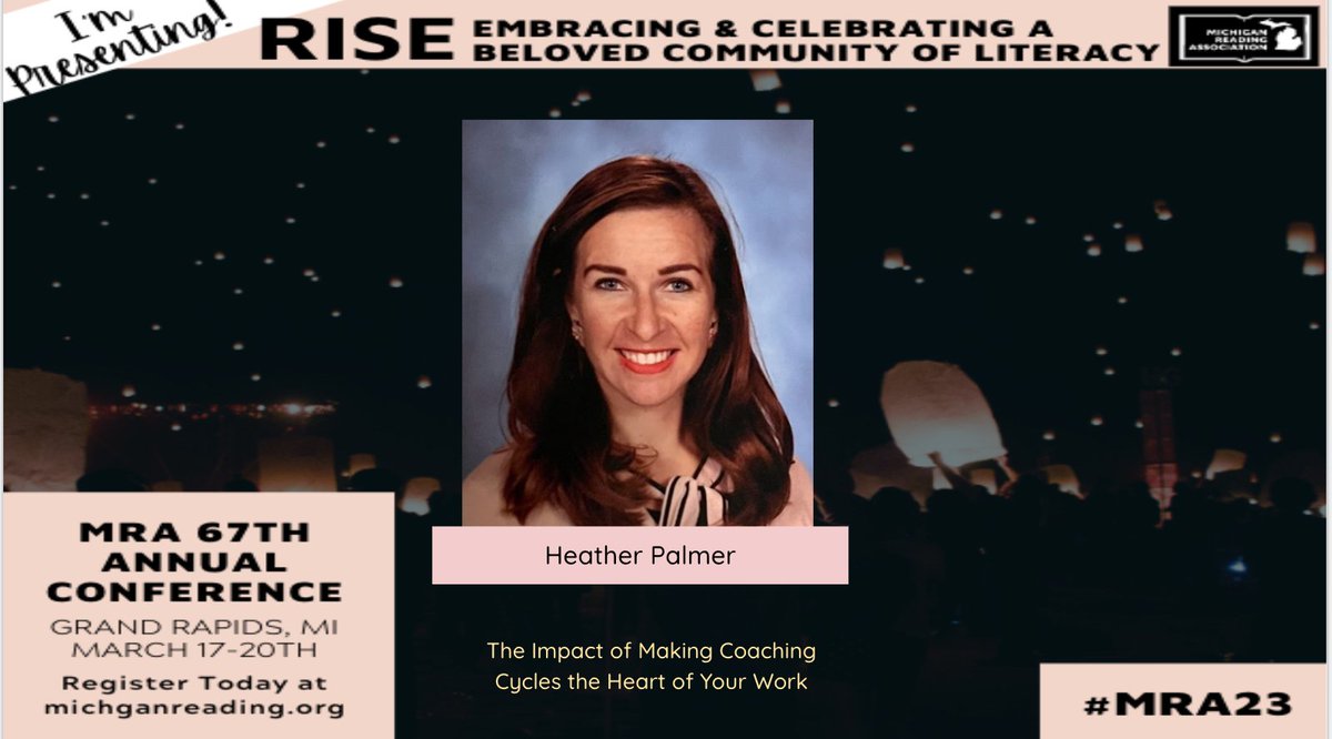 HLPalmer15's tweet photo. MRA is right around the corner, don't forget to register. Join us for the 67th Annual Conference. #MRA23 @michiganreading https://t.co/Xdgn3rBuKk