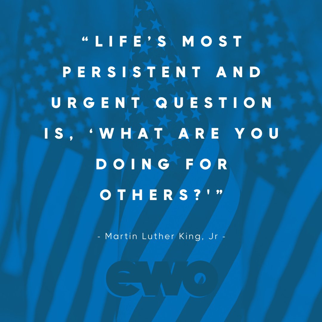 EwoHaiti's tweet photo. “Life’s most persistent and urgent question is, ‘What are you doing for others?'”

Thank you Dr. King, for reminding us that serving others matters.

The US Ewo Offices are closed today in Observance of Dr. King.

#Ewo #nonprofit #Haiti #Bayonnais #ICB #Hero #Educate #Empower https://t.co/HcDdOxkmpw