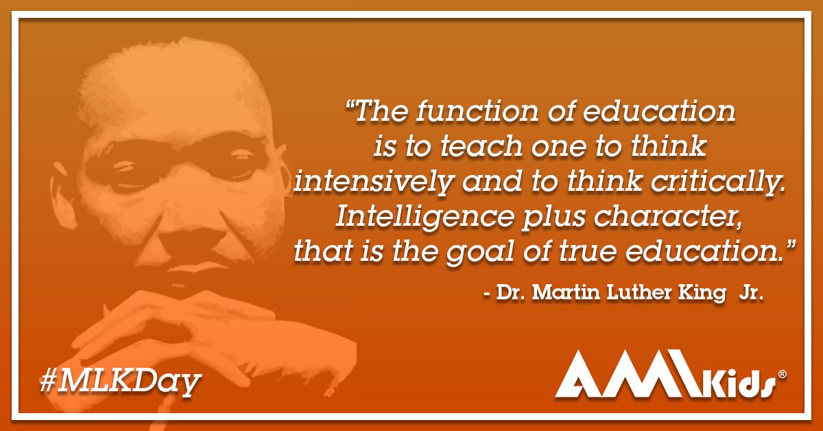AMIkids's tweet photo. Today we celebrate the life of Dr. Martin Luther King Jr. His words still ring true today and represent our mission of providing youth with quality education and fundamental support for building character.
#MLKDay #WeAreAMIkids #KidsFirst https://t.co/PJFFaCrmGp