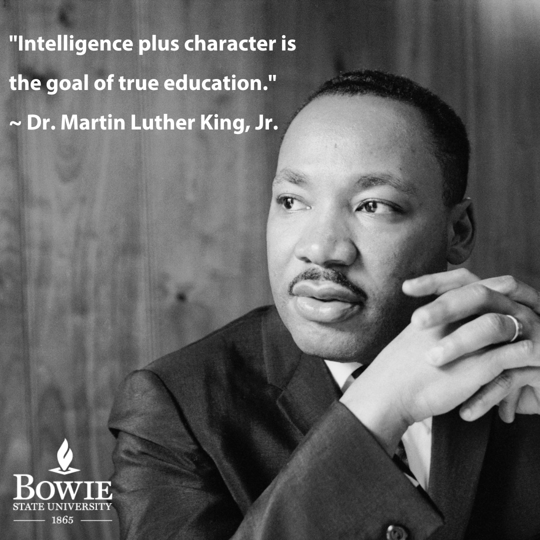 PresBreaux's tweet photo. Today, @BowieState honors the life and legacy of Reverend Dr. Martin Luther King, Jr. https://t.co/M0O41De6Ga