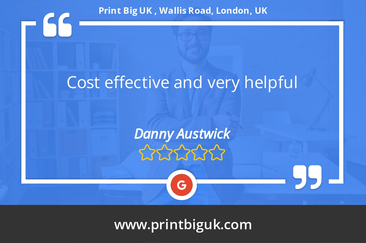printbiguk's tweet photo. 5 Star: Danny A. "Cost effective and very helpful" https://t.co/J5sghgxWc9 https://t.co/D2WF75dzdJ