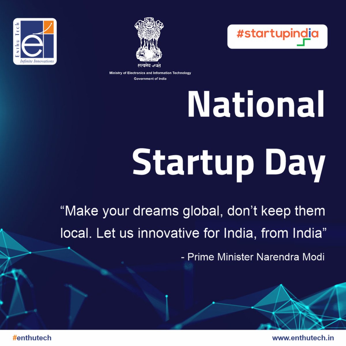 enthutechnology's tweet photo. Startups are the backbone of India! On this great day, we thank each and everyone who has helped and supported us all along the way through our successful journey. Let us dream big.
#enthutech #iotsolutions #IoTGateway #iotproject #iotplatform #sensortechnology #india #startups https://t.co/J01bbTQ0ct