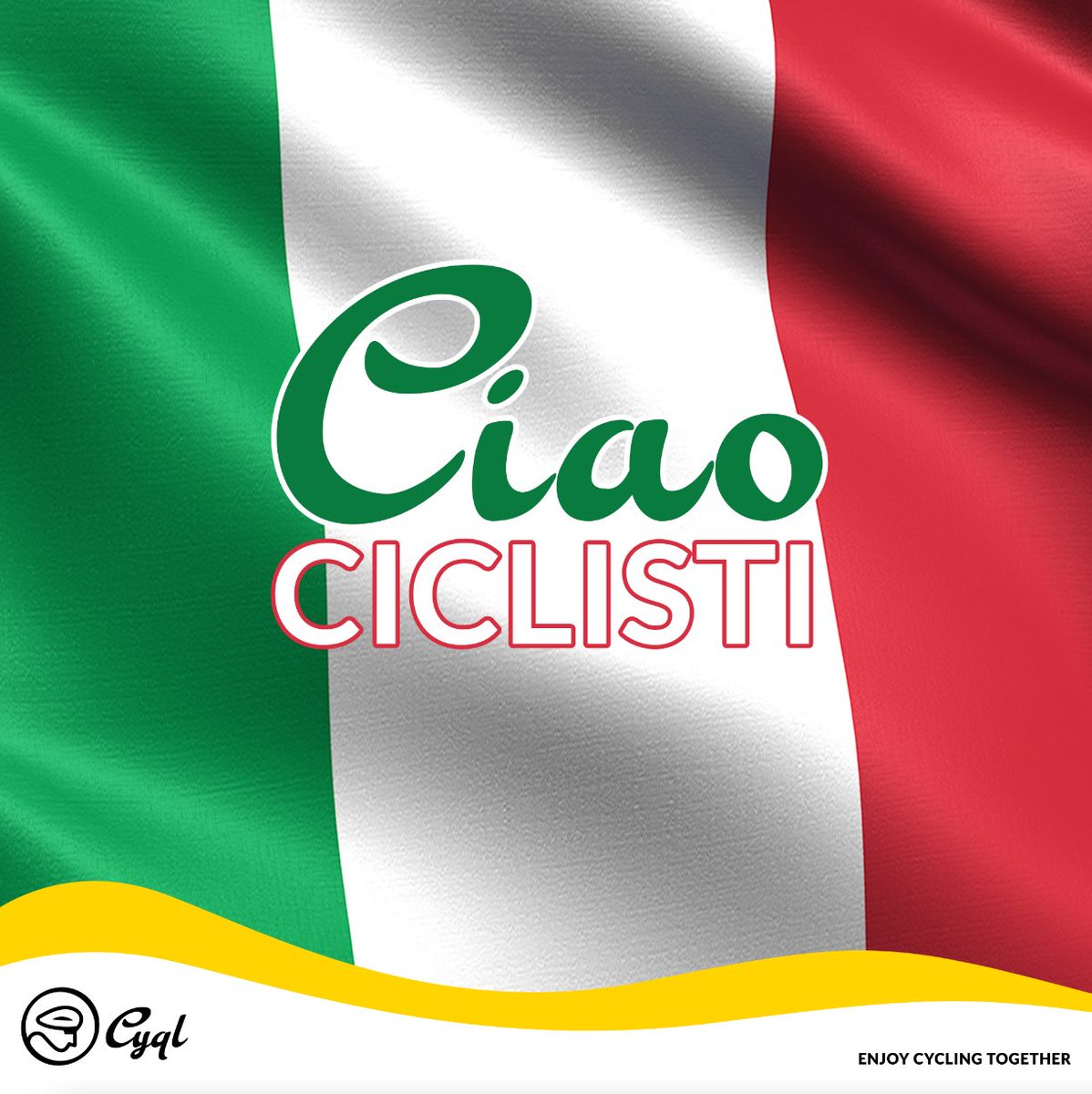 🎉 ℂ𝕚𝕒𝕠! From today, Cyql is available in Italy! 

📱Download the Cyql app and invite all your friends in your own private or public cycling group.

𝐄𝐧𝐣𝐨𝐲 𝐂𝐲𝐜𝐥𝐢𝐧𝐠 𝐓𝐨𝐠𝐞𝐭𝐡𝐞𝐫

#cyclinglife #cyclinglifestyle #cyclingapp #outdoorlife #enjoycycling