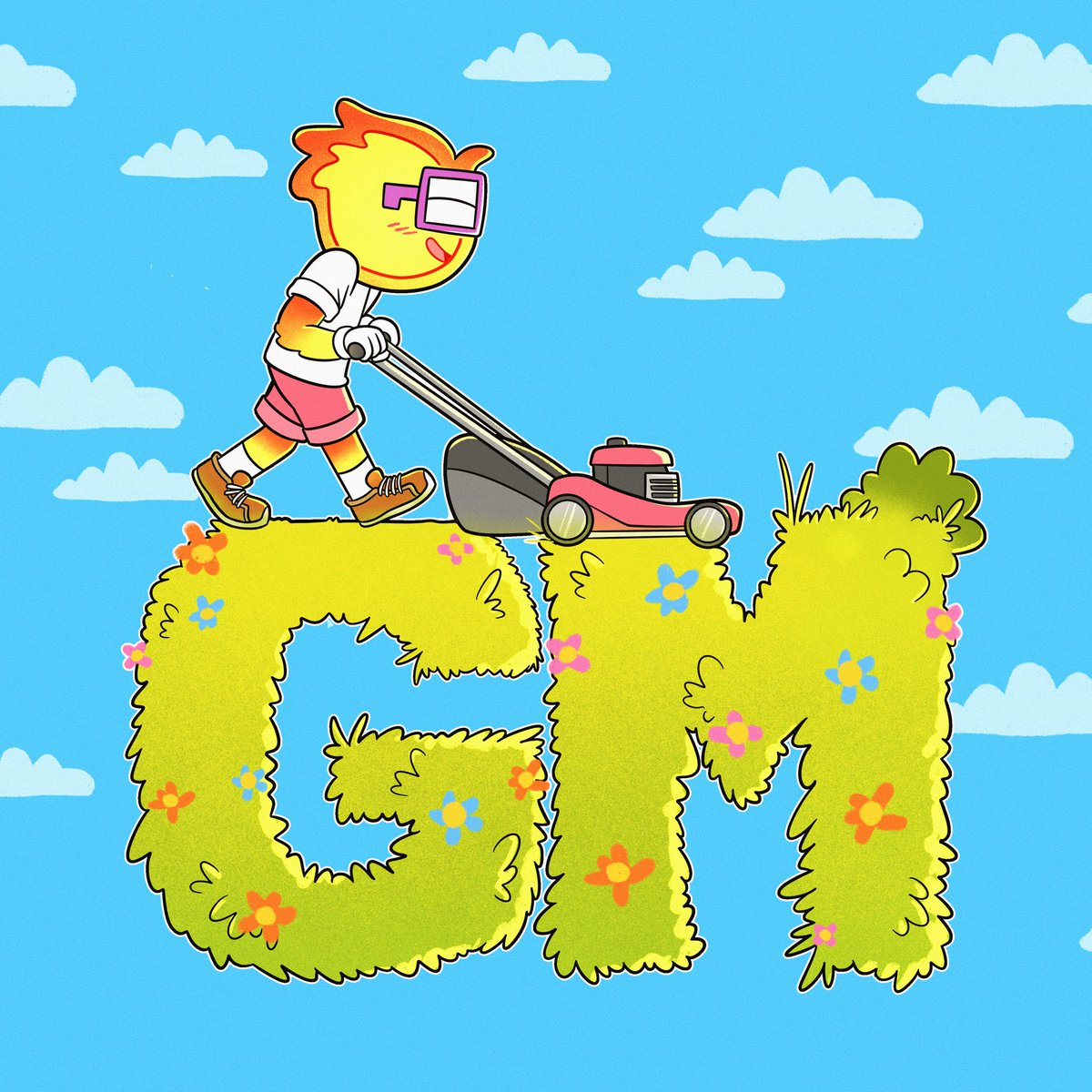 defnullx's tweet image. This gm from @ilustradoraeth is one of the most adorable and peaceful I have ever seen. So, gm ⌐◨-◨