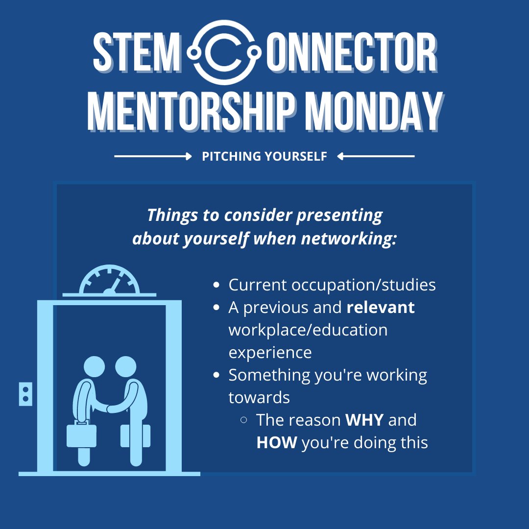 Are you ready for today's peer-to-peer networking event? Join us at 5:30pm in the Goldberg Computer Science Building in rm 430. Use these tips and work on your networking skills! Still time to register: eventbrite.com/e/stem-connect…
#MentorshipMonday