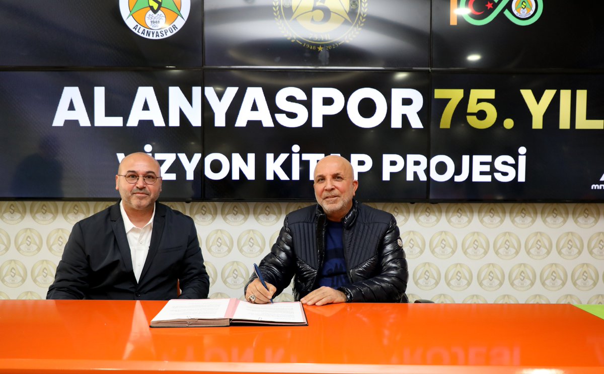 Alanyaspor's tweet photo. 📙 'Alanyaspor 75. Yıl Vizyon Kitap Projesi'nin protokolü imzalandı

🔗 https://t.co/m3bbfwIVeR https://t.co/t9mfJEMj6O