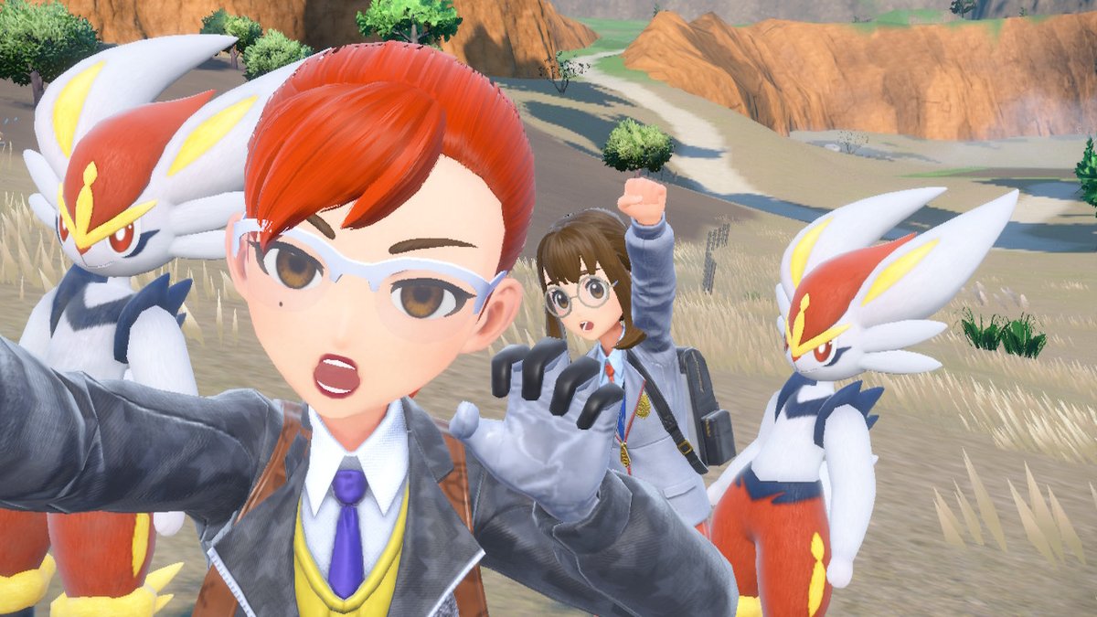 ScreenClown's tweet photo. Payaseos con @HalfBloodMartha el día que me ayudó a conseguir a Cinderace :_)
#PokemonEscarlataPurpura #NintendoSwitch https://t.co/EDMtIuu1vS