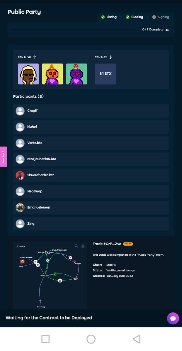 legendotid's tweet photo. For the first time in 2023, I'm back to having a party with my old friends at @NeoSwap_ai, it's exciting, very happy very very happy 😍😍

i miss u all 🚀

#neoswapparty #stacknft https://t.co/y0LW2SCbNv