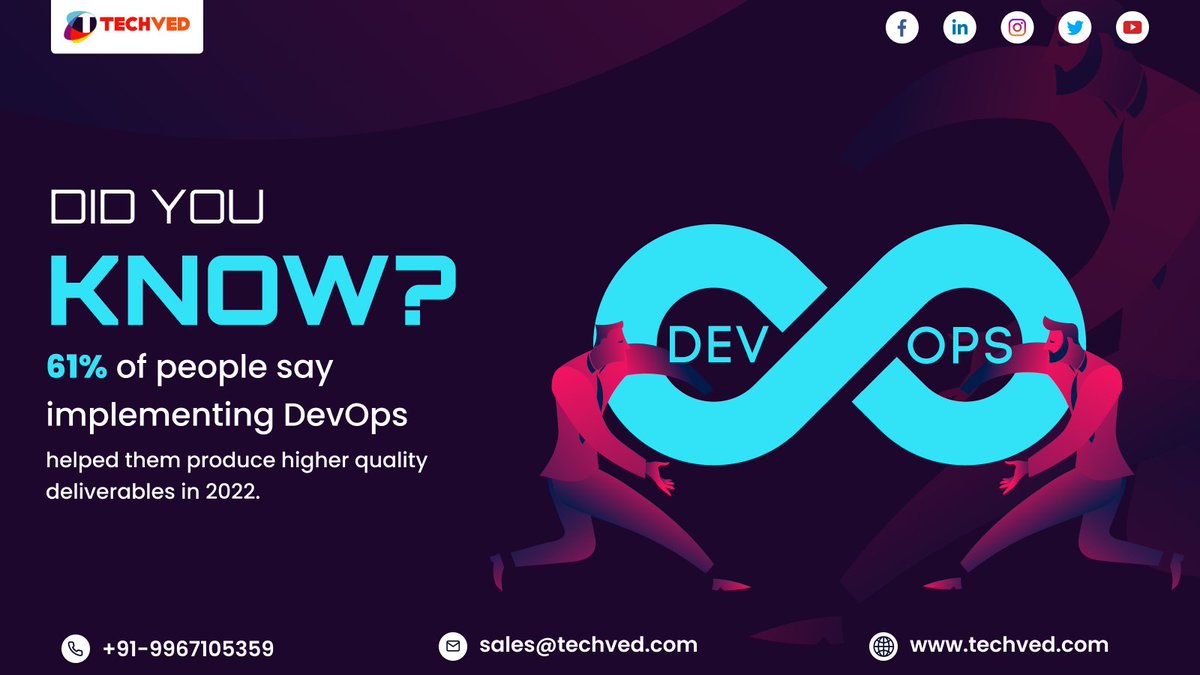 techved's tweet image. Higher Quality? LINK this is what DEVOPS will help you to boom your business. Click on the link to know the advantages of DEVOPS for your business. #devops #devopsengineer #devops2022 #devopscommunity #devopslife #devopsnotes #metaverse #NFTs #crypto #cryptocurrency #bitcoin