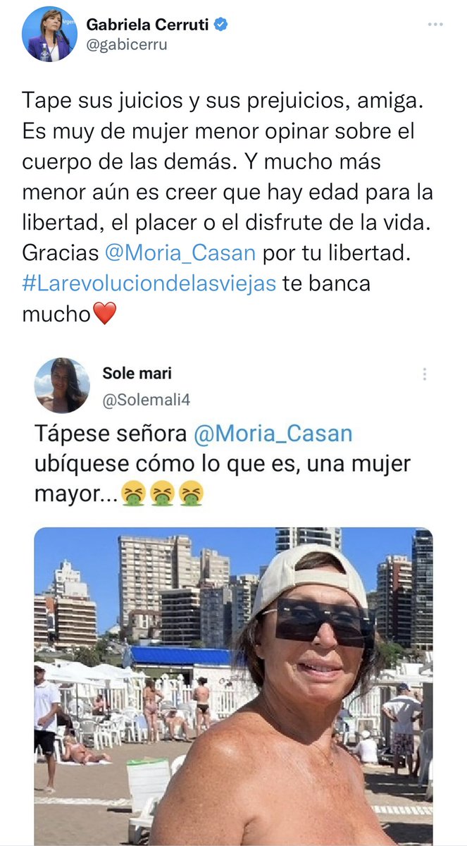 atlanticsurff's tweet photo. La misma Gabriela Cerruti que se burla de Susana, es la misma Gabriela Cerruti que dice que no hay que opinar del cuerpo de las demás. Señores esto es el Kirchnerismo. Que todos vean la doble vara de la vocera del Presidente.👇👊✌🏿 https://t.co/NoNSFLrWWj